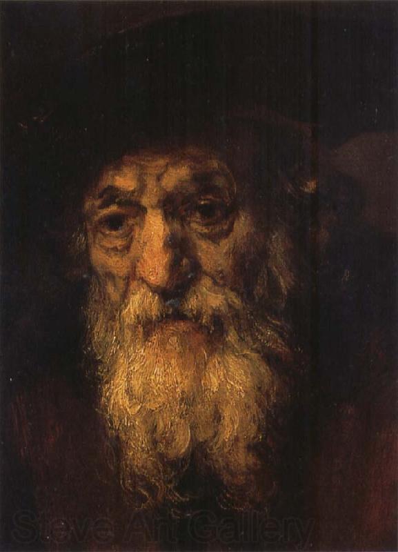 REMBRANDT Harmenszoon van Rijn Portrait of an Old Jew Germany oil painting art